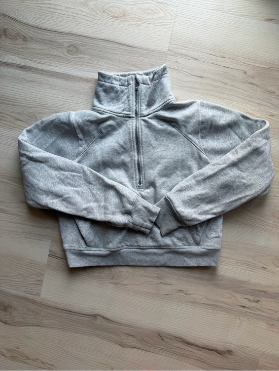 all in motion Sweaters - all in motion Light Gray Half-Zip Funnel Neck Sweater